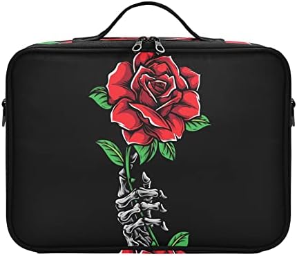 שלד גיירג מחזיק תיק איפור ורד קוסמטיקה לנשים שקית טופולרת נסיעות גדולה