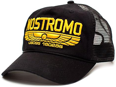 חברת Nostromo Weyland Yutani Company Unisex Suding & Hap Cap Hat Black
