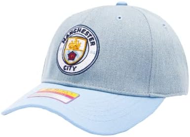 מאוורר דיו מנצ 'סטר סיטי' נירוונה 'מתכוונן מחוון אבזם כובע / כובע / סגן כחול / ג' ינס