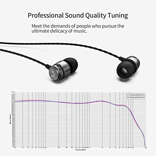 אוזניות קלאות של SoundMagic E50C עם מיקרופון במוניטור אוזניות HIFI אוזניות רעש טוב מבודדות אוזניות