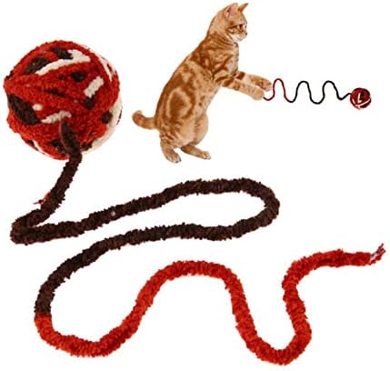 OALLK CAT צעצוע כדור חיית מחמד חיות מחמד חתלתול ארוך זנב ארוך מטושטש