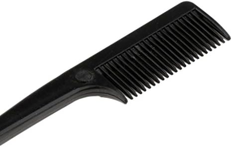 UKD יפה 7 אינץ 'שיער עדין ג'ל קצה בקרת מראה טבעי כלי שיער פולני כלי שיער כפול מסרק שיער מסרק - שחור,