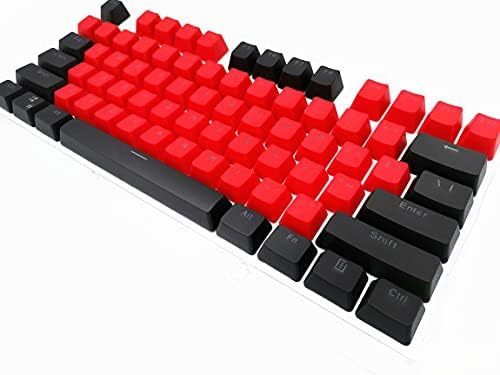 87/104 מפתח כפול אדום-שחור עם תאורה אחורית מפתח כובעי עבור דובדבן משחקים מכאני מקלדת