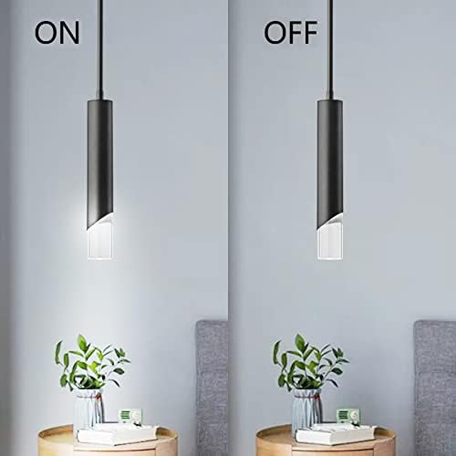 אורות תליון מודרניים מודרניים שחורים שחורים 3 חבילה LED תליון תליון גופי תאורה אקריליק אור תלייה לחדר