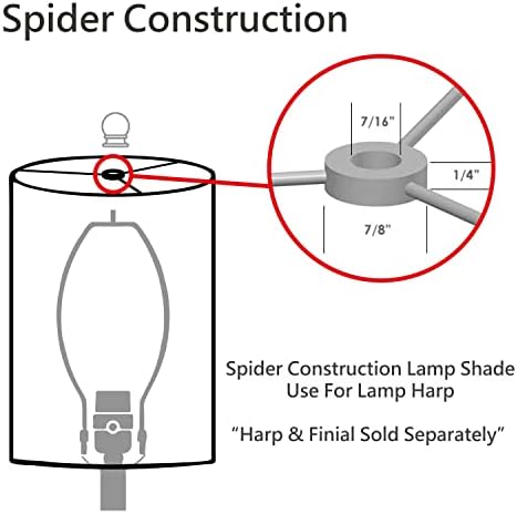 Aspen Creative 32622 מעבר אימפריה מעבר בצורת עכביש בצורת עכביש בצל מנורת בנייה בחום כהה, 12 רוחב