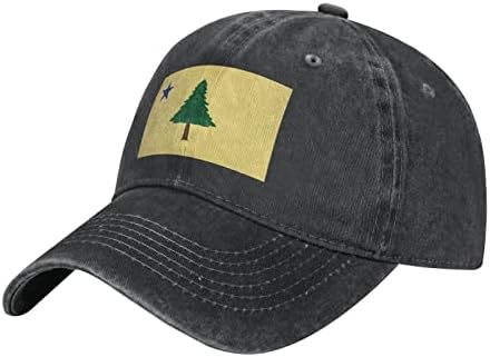 פרנדוק מדינת מיין דגל כובע מתכוונן בייסבול כובע כותנה קאובוי כובע, אופנתי לגבר אישה