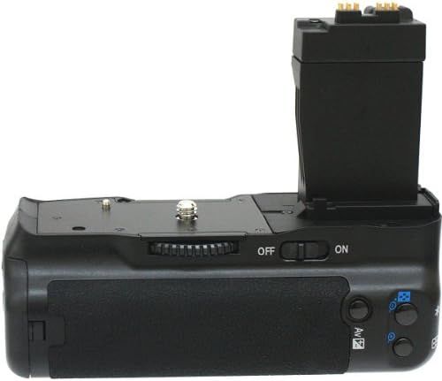 ערכת אחיזת סוללה עבור Canon Rebel T2i T3i T4i T5i מצלמת SLR דיגיטלית כוללת כמות 2 סוללות LP-E8 + אחיזת