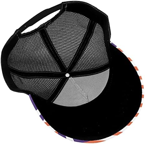 רשת גב אחורי כובע אמריקאי-קולג '-פוטבול-פוטבול-סגול-כתום רשת חיצונית הצמד כובע כובע גב-גב אחורי כובע בייסבול