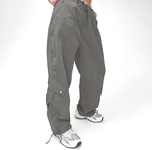 מכנסי מטען בעלי רמיזות נמוכה לנשים פלוס גודל קיץ מזדמן מכנסי מצנח מכנסיים מזדמנים מכנסי טרנינג מזדמנים בגדי