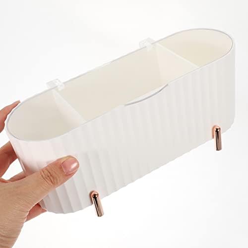 Zerodeko מארגן איפור ברור של כותנה ספוג אחסון מחזיק קופסת כותנה מארגן אמבטיה של רפידות כותנה