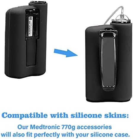 קליפ חגורת משאבת אינסולין למיעלי מדטרוניק 770G 670G 780G 630G 640G משאבות, שחור