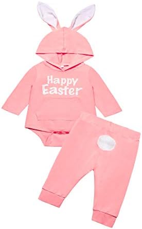 תלבושת תינוקות לתינוקות סט חמוד ביצי פסחא שמחות רומפר קפוצ'ון מצחיק