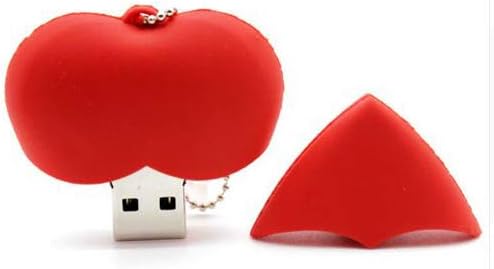 2.0 Love Heart Love 128GB USB כונן קשיח חיצוני מכשיר אחסון כונן האגודל