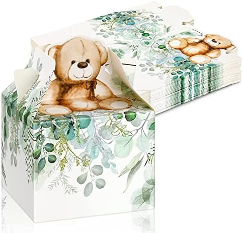 ספקון 50 חבילה תינוק מקלחת המפלגה לטובת קופסות נייר לטפל תיבת דובון קישוטי עבור ילד בנות טובות
