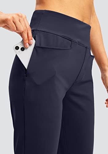 מכנסי גולף לנשים SOOTHFEEL עם 5 כיסים מכנסי טרנינג מותניים בעלי מותניים מנסים נסיעות אתלטיות מכנסי קרסול