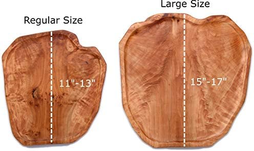 Driini Premium Premium Wood Wood עצל עצלן מארגן פטיפון סוזן - לוח הגשת מעץ כפרי