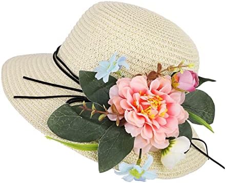 כובע בנים וכפפות כובע קש כובע שמש כובעי כובע בנות נושם ילד קיץ ילד תינוק ילדים פרחים כובע כובע