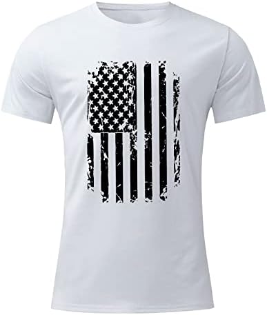 יום העצמאות של xxbr יום עצמאות של חולצות שרוול קצר, גברים 4 ביולי דגל אמריקאי צמרות דגל מודפסים מודפסים חולצה