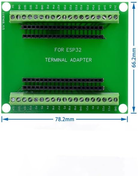 ZCZQC 2 PCS ESP32 BOARDOUT BOARDOUT GPIO 1 ל- 2 עבור 38 pin, PCB שכבה כפולה, הוחלף לחלוטין,