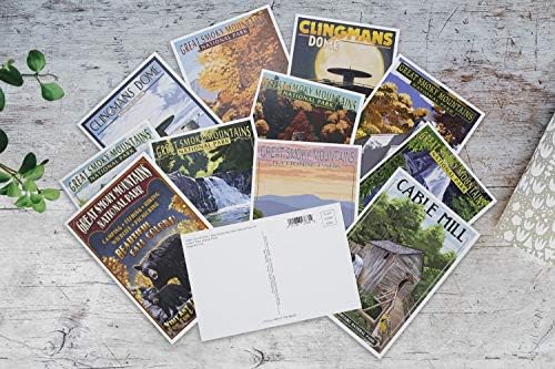 הפארק הלאומי של פנטרון Press Oweldstone - סט גלויה של 12 גלויות מקוריות מקוריות שונות