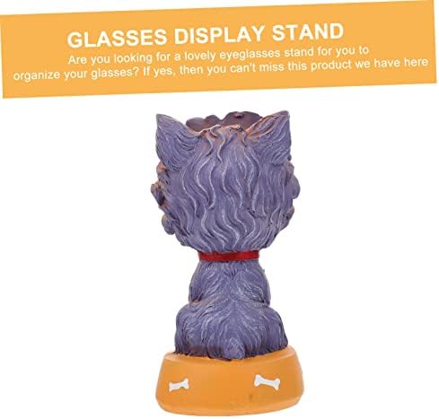 דוכן תצוגת גור חתול צעצועי שרף מעמד משקפיים שרף משקפיים אחסון מדף שרף דוגמנות מסגרת