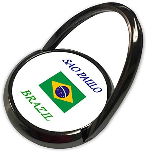 אמנות עדשות 3 דרוז מאת פלורן - ערי ברזיל עם דגל - תמונה של מילים סאו פאולו ברזיל עם דגל - טבעת טלפון