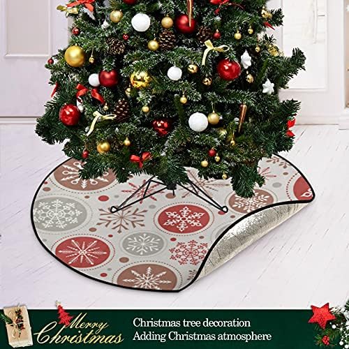 מחצלת עץ פתית שלג לחג המולד עץ עץ אטום למים שטיח מחצלת מגש מתחת לאביזר עץ חג המולד לקישוטי מסיבת