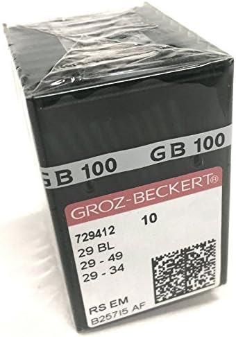 100 pk. Groz-Beckert 29BL, 29-49, 29-34, LWX2T מחטי מכונת עיוור