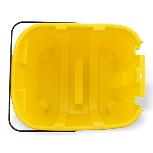 ספרטה 7690404 דלי מגב פלסטיק אומניפיט לניקוי, 35 ליטר, צהוב