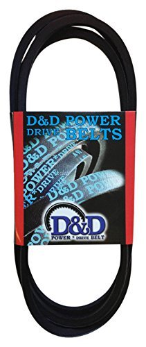 D&D PowerDrive B35/5L380 חגורת החלפת מפריד Delaval, B/5L, 1 רצועה, אורך 38 אינץ ', גומי