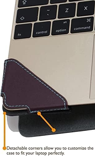 Broonel - סדרת פרופיל - מארז מחשב נייד עור סגול תואם לספין Chromebook Acer 513 13.3 מחשב נייד להמרה