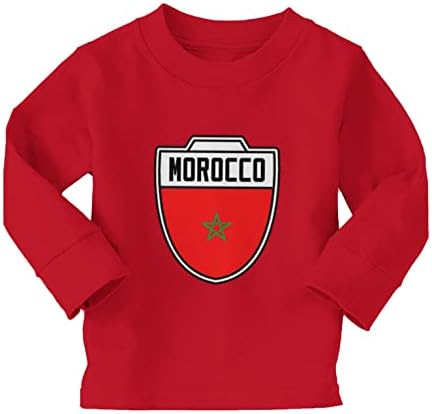 קרסט כדורגל מרוקו - חולצת טריקו של גאוות גאווה/פעוטות כותנה