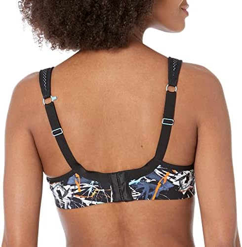 חזיית ספורט גבוהה של Panache's Wired High Sport, דיו Splat, 36B