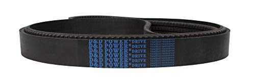 D&D Powerdrive 5VX550/03 חגורה פס, 5/8 x 55 OC, גומי, 3 להקה