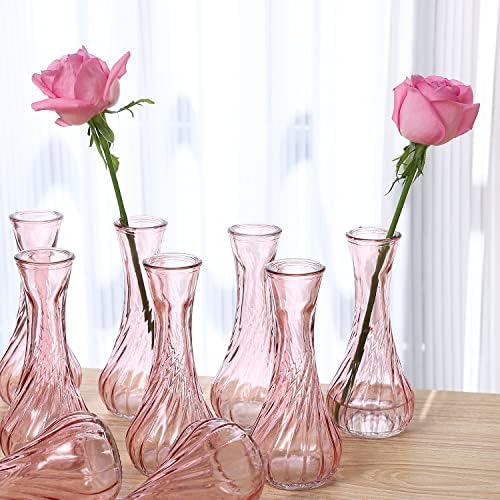 אגרטל זכוכית קטן, אגרטלי ניצן בתפזורת לסידורי פרחים, אירועים, חתונות לעיצוב הבית, מרכז שולחן
