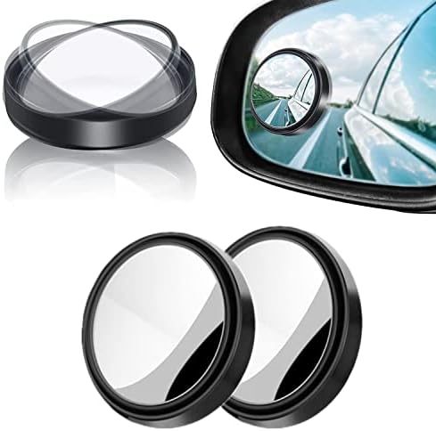 מראות נקודה עיוורת לרכב 2 אינץ ' עגול מבט אחורי מראות קמורות 360 מראות זכוכית ניתנות לסיבוב מראות