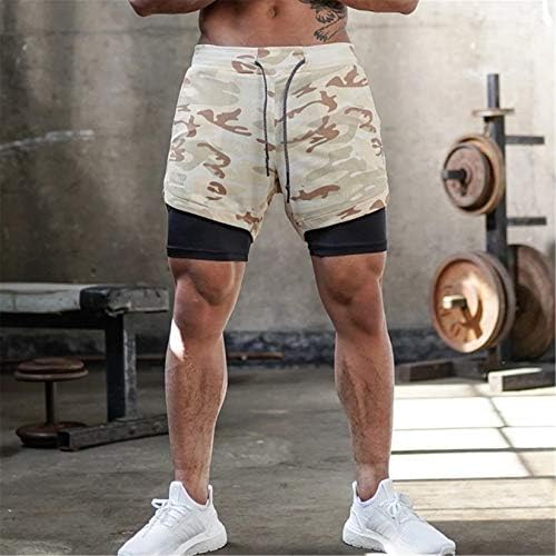 מכנסי ריצה אימון לגברים קל משקל אימון יוגה כושר מכנסיים קצרים עם כיסים