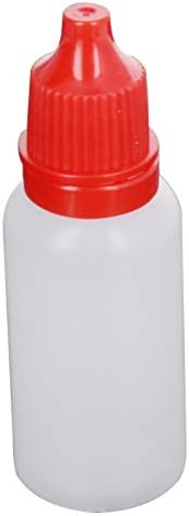 יוטאגוס 30 יחידות בקבוק טפטפת שקוף אדום, 15 מיליליטר בקבוקי טיפת פה קטנים ריק סחיט בקבוק טפטפת נוזל עיניים