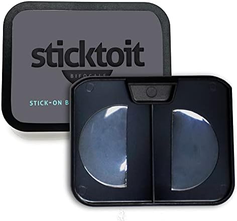 StickToit מקל על עדשות דו -פוקאליות, ממיר משקפי שמש או משקפיים לביפוקלים, לשימוש חוזר, דבק, 1.00 עד 3.50 דיופטר