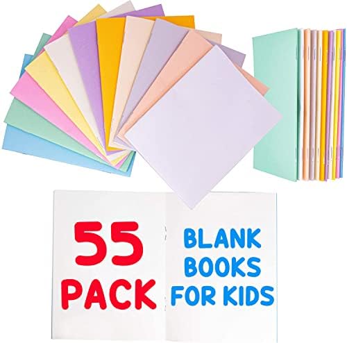 עליון מידלנד מוצרים 55 יח ' מיני מחברות כתבי עת ריק נייר ספרים לילדים סטודנטים מגוון צבעים מרהיבים 24