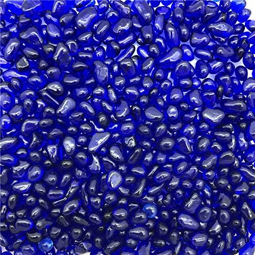 1226 50 גרם 7-10 ממ קובלט כחול חצץ צבעוני זיגוג קריסטל בודהה אקווריום אבן דקור אבנים ומינרלים