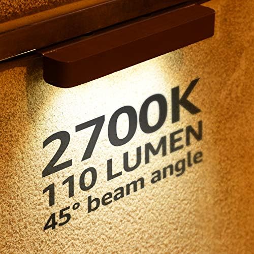 Leonlite 7 אינץ 'LED Chardscape תאורה צרור 3CCT נורות קיר תמך LED, אורות קיר תמך 8 חבילות, 2700K