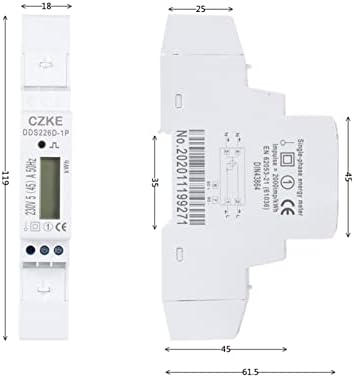 ONECM DDS226D-1P LCD 220V 230V 240V מד אנרגיה יחיד-שלב יחיד.