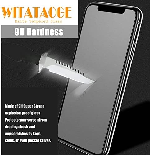 חבילת ויטאטאג 'של 3 360 מגיני מסך מט לאייפון 11 נגד שריטות, נגד טביעות אצבעות, ללא בועות, קשיות