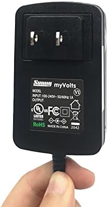 Myvolts 9V מתאם אספקת חשמל תואם/החלפה לפיליפס PET825/75 נגן DVD - ארהב תקע