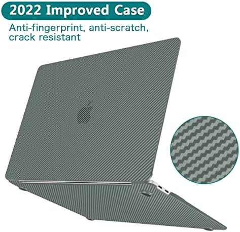 Teryeefi לשנת 2021 2020 2019 2018 MacBook Air 13 אינץ 'מקרה M1 A2337 A2179 A1932 דגם עם מזהה מגע, נרתיק