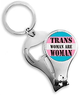 טרנס אשה תומך בטרנסג'נדרי טרנסג'נדרים טבעת טבעת מפתח שרשרת שרשרת פותחן