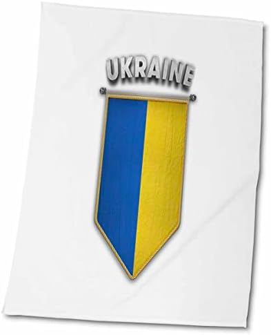 3רוז דגלון עם דגל של אוקראינה אוקראינית באנר - מגבות