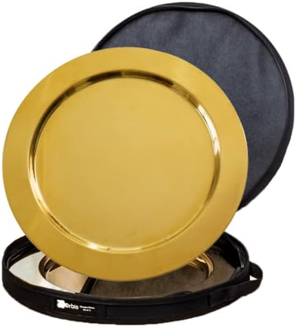 אורביס - צלחות מטען זהב - סט של 6 - כולל מארז מגן - מטעני זהב לצלחות ארוחת ערב - מטעני זהב -