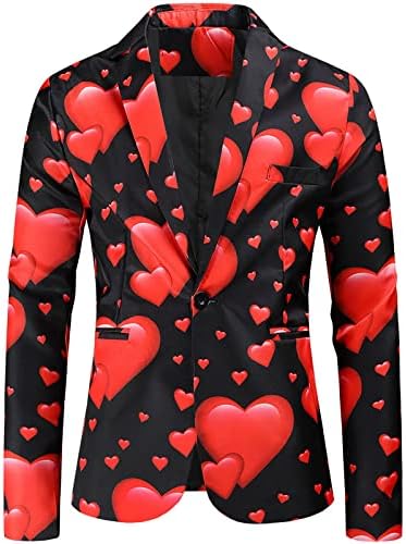 מעיל חליפת כפתור יחיד של Blazer Blazer, מעילי דש מתאימים לטוקסידו פרחוני מסוגנן למסיבה, חתונה, אירועים,